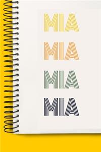 Name MIA A beautiful personalized
