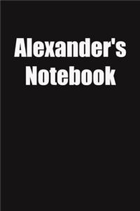 Alexander's Notebook