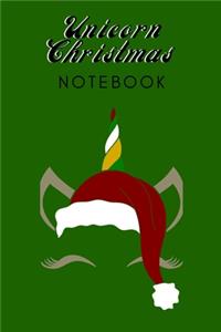 Unicorn Christmas Notebook