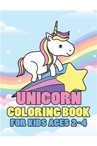 Unicorn Coloring Book for Kids Ages 2-4