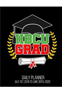 HBCU GRAD Daily Planner July 1st, 2019 To June 30th, 2020