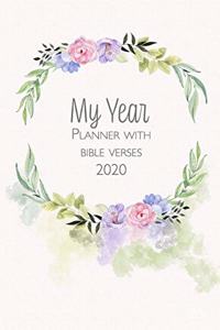 My Year Planner with Bible Verses 2020