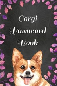 Corgi Password Book with Tabs