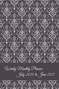 Weekly Monthly Planner July 2020 to June 2021
