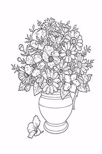 Mixed Flowers In A Pot Composition Notebook, College Ruled