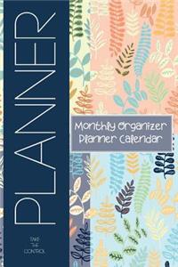 Monthly Organizer Planner Calendar