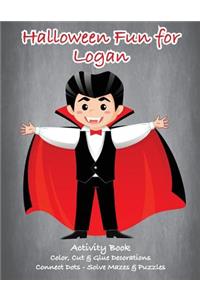 Halloween Fun for Logan Activity Book