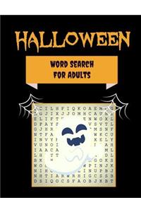 Halloween Word Search For Adults