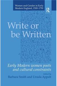 Write or be Written