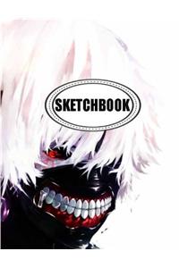 Sketchbook: Tokyo Ghoul 02: 120 Pages of 8.5 X 11 Blank Paper for Drawing, Doodling or Sketching (Sketchbooks)
