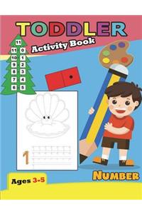 Activity Book Toddler Number Ages 3-5