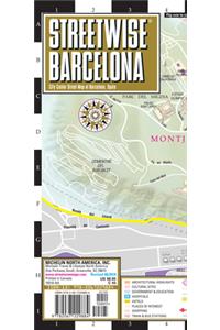 Streetwise Barcelona Map - Laminated City Center Street Map of Barcelona, Spain