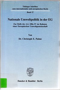 Nationale Umweltpolitik in Der Eg.