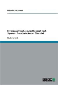 Psychoanalytisches Angstkonzept nach Sigmund Freud - ein kurzer Überblick