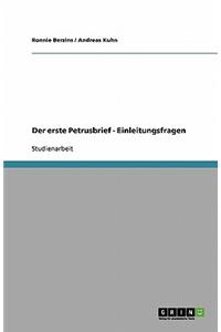 Der Erste Petrusbrief - Einleitungsfragen