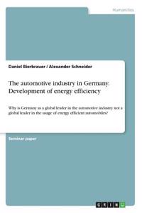 automotive industry in Germany. Development of energy efficiency