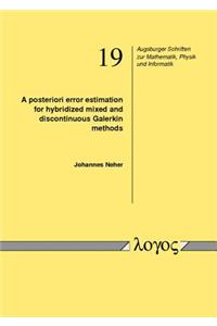 A Posteriori Error Estimation for Hybridized Mixed and Discontinuous Galerkin Methods