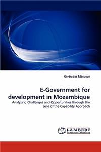 E-Government for development in Mozambique