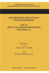 Historisches Ortslexikon für Brandenburg, Teil XI, Orts- und Personenregister.