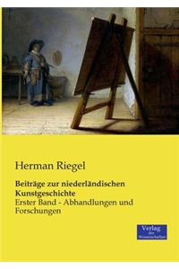 Beiträge zur niederländischen Kunstgeschichte