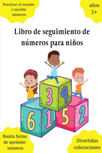 Libro de seguimiento de números para niños