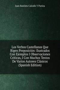 Los Verbos Castellanos Que Rigen Preposicion
