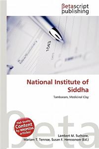 National Institute of Siddha
