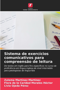 Sistema de exercícios comunicativos para compreensão de leitura