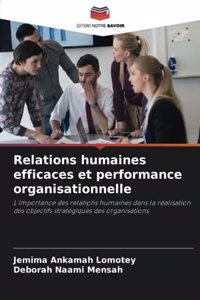 Relations humaines efficaces et performance organisationnelle