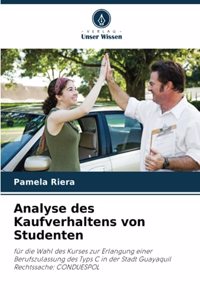 Analyse des Kaufverhaltens von Studenten