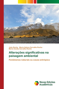 Alterações significativas na paisagem ambiental