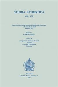 Studia Patristica. Vol. XCII - Papers Presented at the Seventeenth International Conference on Patristic Studies Held in Oxford 2015