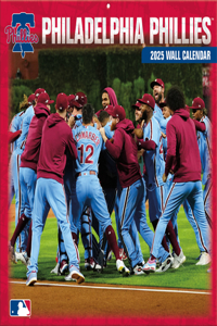 Philadelphia Phillies 2025 12x12 Team Wall Calendar