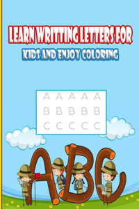 Learn writting letters for kids and enjoy coloring