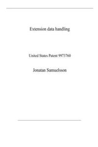Extension data handling