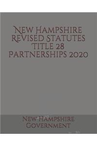 New Hampshire Revised Statutes Title 28 Partnerships