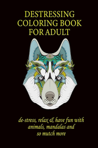 destressing coloring book for adult