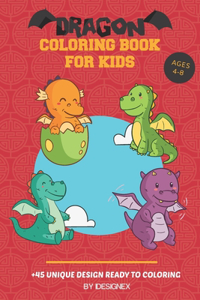 Dragon Coloring Book Ages 4-8