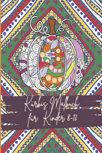 Kürbis Malbuch für Kinder 8-12