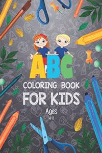 ABC Coloring Book for Kids Ages 4-8