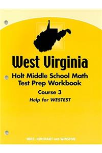 Holt Mathematics: Test Prep Workbook Course 3