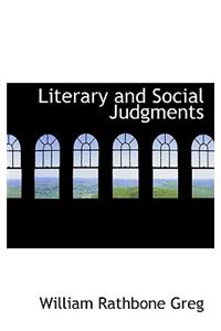 Literary and Social Judgments