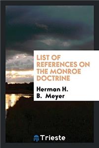 List of References on the Monroe Doctrine