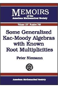 Some Generalized Kac-Moody Algebras with Known Root Multiplicities