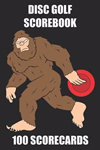 Disc Golf Scorebook 100 Scorecards