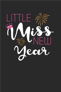 New Years Eve Notebook - Little Miss New Year Happy New Year New Years Eve - New Years Eve Journal - New Years Eve Diary