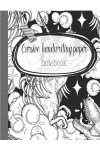 Cursive handwriting paper notebook