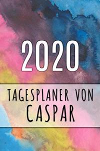 2020 Tagesplaner von Caspar: Personalisierter Kalender für 2020 mit deinem Vornamen