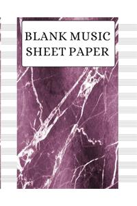 Blank Music Sheet Paper