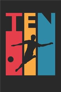 10th Birthday Gift for Soccer Player Diary - Soccer Notebook for 10 Year Old Boys and Girls - Vintage Soccer Journal